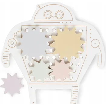 Hračka pro nejmenší Senzorická hračka PRO NEJMENŠÍ Robot Jojo VZDĚLÁVACÍ Pastelové Barvy