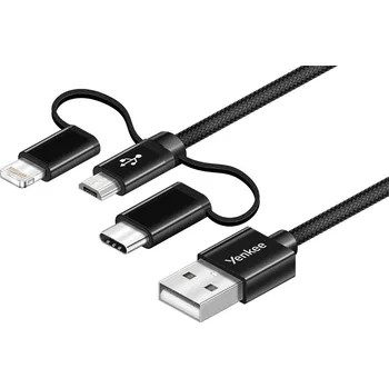 Datový kabel YCU 400 BK kabel USB / 3v1 / 1m YENKEE