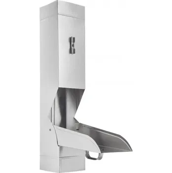 okap KJG Dešťová klapka hranatá 80x80 mm, titanzinek