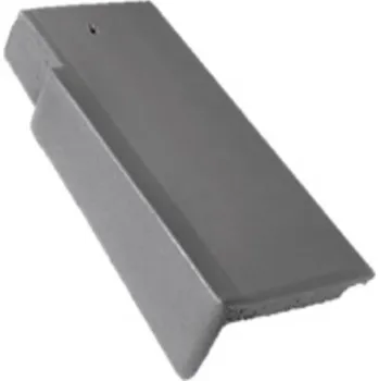 Střešní krytina Bramac - Tegalit STAR taška okrajová levá půlená - zinkově šedá