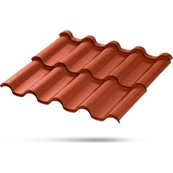 Střecha Lindab - Goodlock Elite MAT 880x1000mm, cihl. červená RAL8004