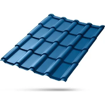 plechová krytina Lindab - Mega 35 Classic signálně modrá RAL5010