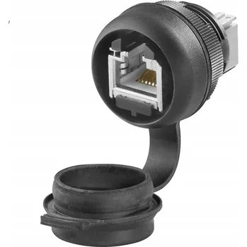 Elektrická zásuvka Internetová zásuvka Weidmüller černá