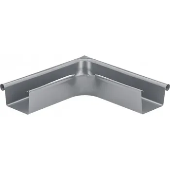 okap KJG Roh žlabový venkovní hranatý prachově šedý 400 mm