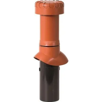 Stavebniny HPI - větrák dlouhý s víkem - tmavě hnědý