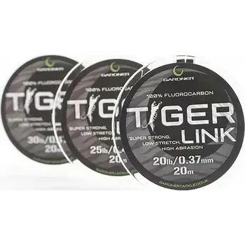 Rybářský vlasec GARDNER Fluorocarbonový vlasec Tiger Link 20m - Gardner Fluorocarbonový vlasec Tiger Link 20m|25Lb/0,43mm