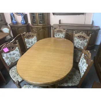 Jídelní stůl Rustikální masivní stůl rozkládací