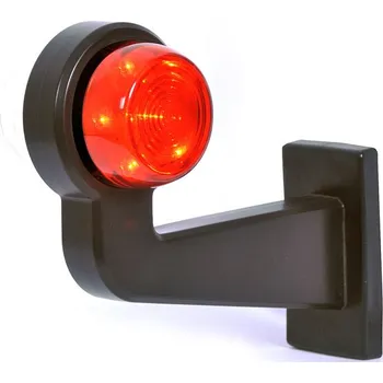 Autodíl Světlo poziční - tykadlo krátké zahnuté dvoubarevné LED, 12/24V, 40cm kábel, WAS, levé