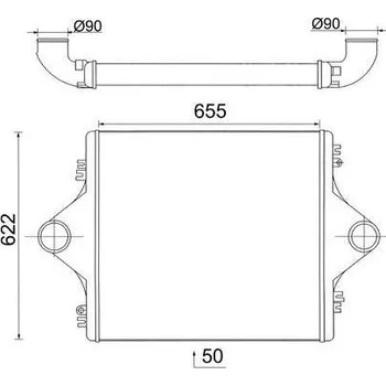 Turbodmychadlo Chladič turba MAHLE CI 108 000S