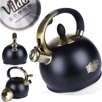 Vilde Vilde Čajová konvice 3l 199001, nerez/color mosaz, indukce Černá