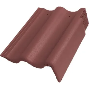 Střešní krytina Bramac - Max PROTECTOR, taška okrajová pravá - červenohnědá