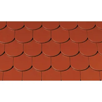 betonová krytina Creaton - Bobrovka Klassik - základní, červená engoba