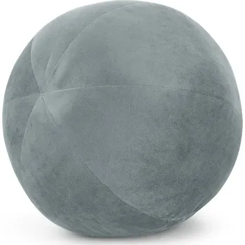 Dekorativní polštářek Luxusní měkký sametový polštář ve tvaru koule Světle modrá
