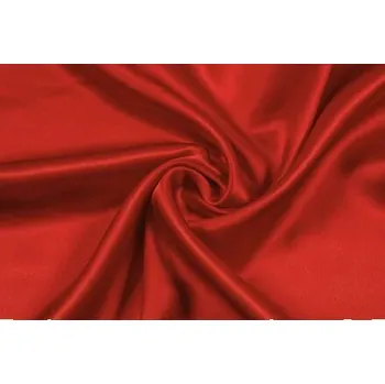 Hedvábný satén, červený, sartor.cz