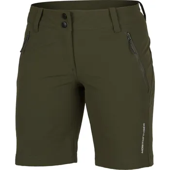 Dámské oblečení Northfinder Dámské trekingové technické regular fit strečové šortky CHANDRA, zelená, M