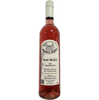 Rosé SKALE 2024, moravské zemské víno, Rodinné vinařství Michna Vrbice, polosuché