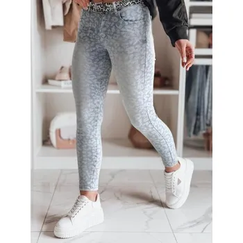 Dámské úzké džínové kalhoty s páskem FELINA modré