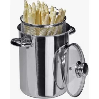 Hrnec KingHoff Hrnec na chřest, těstoviny 16 cm KH-3325, nerez, indukce