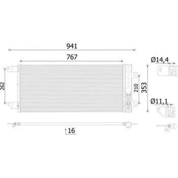 Výparník klimatizace Kondenzátor, klimatizace MAHLE AC 1133 000S