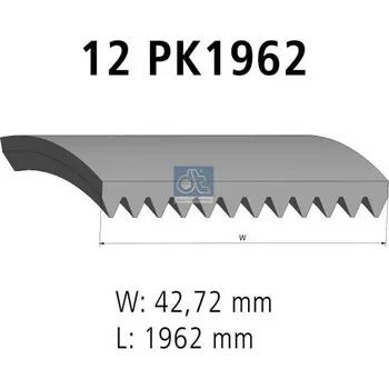 ozubený klínový řemen DT Spare Parts 3.34340