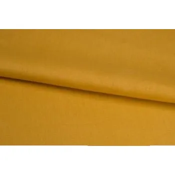 Lněné plátno, silné, šafránově žluté, sartor.cz