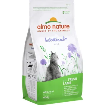Krmivo pro kočku Almo Nature Intestinal Help – podporuje zažívání, s čerstvým jehnětem 400g