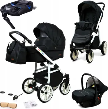 Kočárek Dětský kočárek 4v1 BabyLux ColorLux: sporťák, hluboká korba, autosedačka, základna ISOFIX