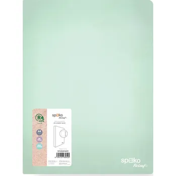 Pořadač A4 kroužkový Spoko ReLeaf Soft touch - 4-kroužek / mentolová