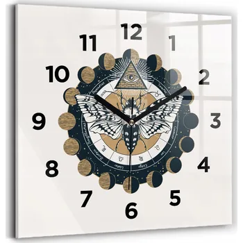 Hodiny Nástěnné hodiny Wallfluent černé 30 cm