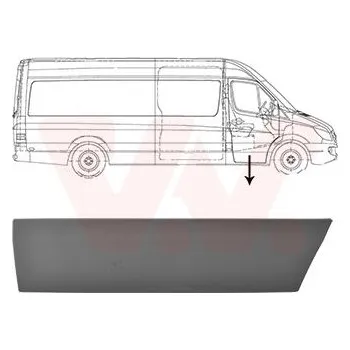 Lišta karosérie Ozdobná / ochranná lišta, dveře VAN WEZEL 3077424