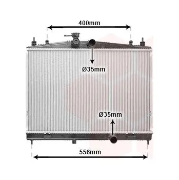 Chladič motoru Chladič, chlazení motoru VAN WEZEL 13012717