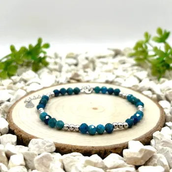 Náramek Certom Stříbrný náramek - Apatit fasetovaný 0087