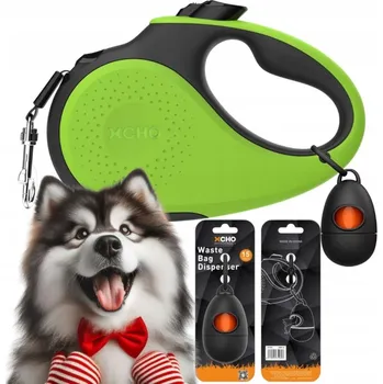 Vodítko pro psa VODÍTKO PRO PSA automatická Svinovací páska + NÁDOBA XCHO 5 m do 50 kg, velikost L