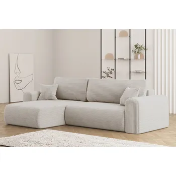 Sedací souprava Rozkládací sedací souprava do L Capri - Krémová 100