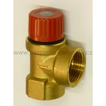 Příslušenství k čerpadlu neuvedeno Pojistný ventil 1'' mosaz, 6 bar