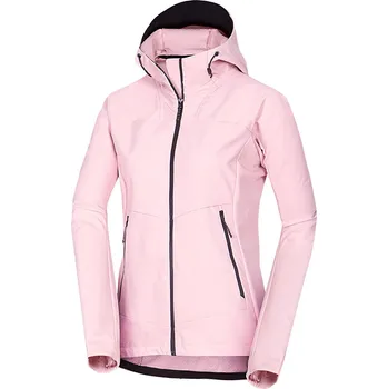 Dámská softshellová bunda Northfinder Dámská trekingová 1L softshellová aktivní bunda CORI, růžová, XL