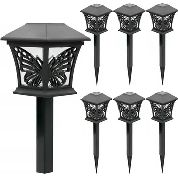 Venkovní osvětlení 6x Solární lampa LED zahradní zapichovací Moyle Motýlek SuperLED