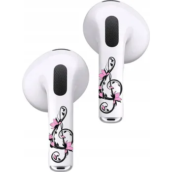 Obraz RockMax Art Skin pro AirPods 3 - Houslový klíč růžový