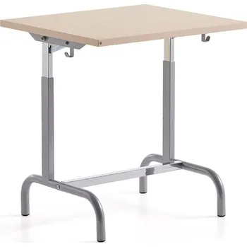 Zahradní lavice Školní lavice 182, stříbrná/béžová