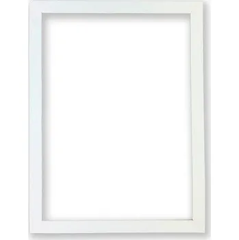 Rám na obraz Fotorámeček Kiel Rozměr: 9 x 13 cm, Barva: Bílá, Typ zasklení: Sklo