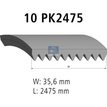 ozubený klínový řemen DT Spare Parts 1.21962