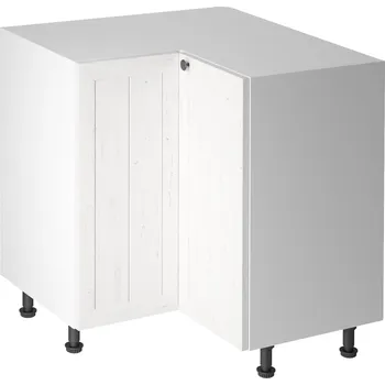 Kuchyňská skříňka Spodní rohová skříňka D90N, bílá / sosna andersen, pravá, PROVANCE