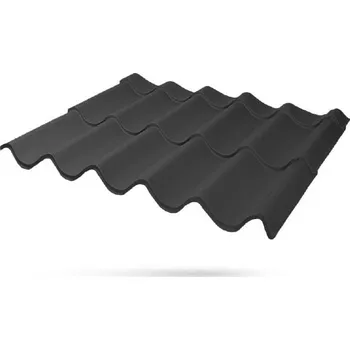 plechová krytina Lindab - Topline Classic krytina polyest 25um, černá RAL9005