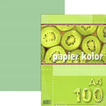 Kancelářský papír BAREVNÝ PAPÍR A4 80g/m2 světle zelený 100 LISTŮ Balík Oboustranný