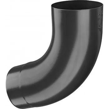 okap KJG Koleno svodové intenzivně černé 60 mm, 72°