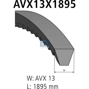 Klínový řemen DT Spare Parts 1.21213