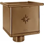 KJG Kotlík žlabový sběrný DESIGN EXCENTRICKÝ metalicky měděný 120 mm