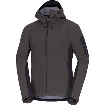 Pánská softshellová bunda Northfinder Pánská outdoorová softshellová 3L bunda s kapucí BRIO, zelená, M