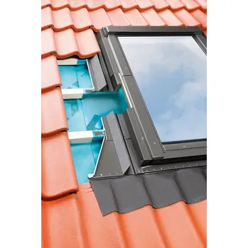 Střešní lemovaní FAKRO kombi lemování EHV-AT B2/1 a=140mm pro 05, profilovaná krytina do 90mm