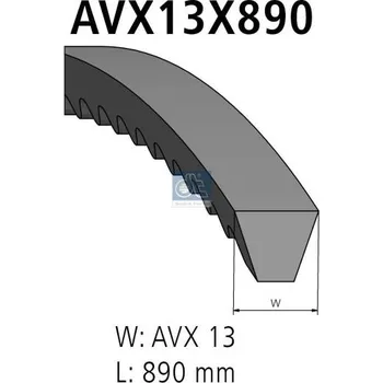 Klínový řemen DT Spare Parts 3.34504